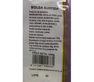 SURTIDO ESPECIALIDADES NAVIDEÑAS TAMARINDO 500 GRS.