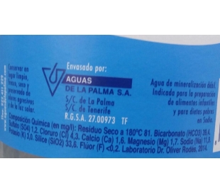 AGUA DE LA PALM.C/GAS1,5+