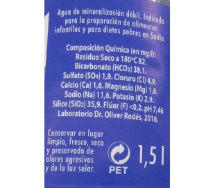 AGUA LANJARON PET 1,5 L.