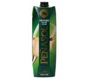 VINO BLANCO CIUDAD REAL PEÑASOL BRICK 1 L.