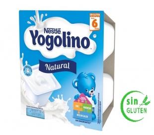 POSTRE INFANTIL NATURAL YOGOLINO PACK 4X100 GR.