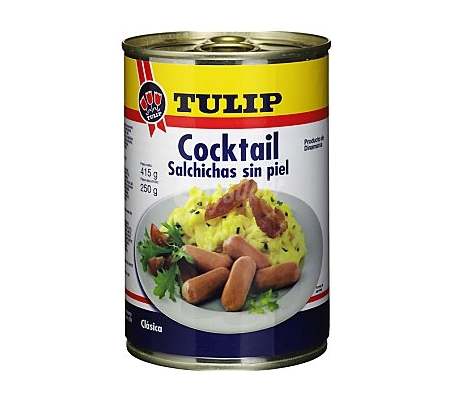 SALCHICHAS COCTEL TULIP 250 GR.