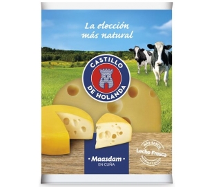 QUESO GOUDA PLATO EL CASTILLO 330 GR.CUÑA