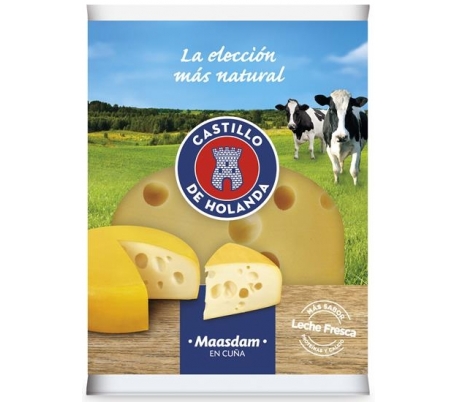 QUESO GOUDA PLATO EL CASTILLO 330 GR.CUÑA