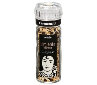 CONDIMENTO MOLINILLO PIMIENTA Y LIMON CARMENCITA 40 GRS.