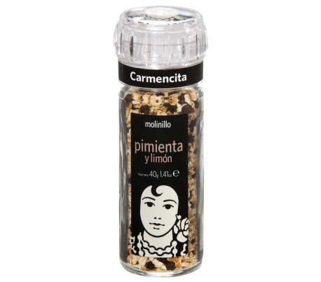 CONDIMENTO MOLINILLO PIMIENTA Y LIMON CARMENCITA 40 GRS.