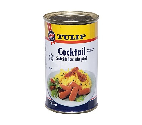 SALCHICHAS COCTEL TULIP 125 GRS.