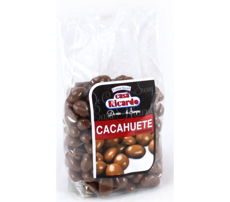 CACAHUETES CHOCOLATE C/LECHE CASA RICARDO 200 GR.