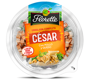 ENSALADA CESAR C/POLLO&QUESO FLORETTE 205 GRS.