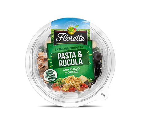 ESPECIALIDAD ENVASADA ENSALADA PASTA & RUCULA FLORETTE 320 GR.