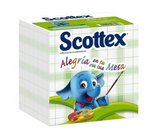 SERVILLETAS COLORES SCOTTEX 64 UN.