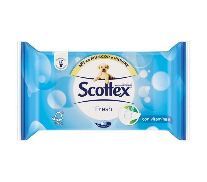 TOALLITAS HIGIENICA WC FRESH SCOTTEX 40 UDS.