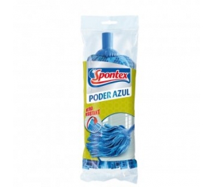 RECAMBIO FREGONA MICROFIBRA PODER AZUL SPONTEX 1 UN.