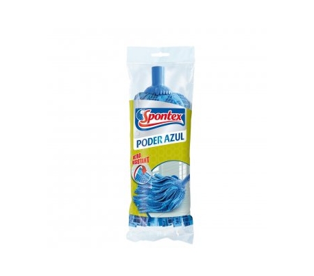 RECAMBIO FREGONA MICROFIBRA PODER AZUL SPONTEX 1 UN.