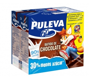 BATIDO DE LECHE CON CHOCOLATE PACK 6X200 ML PULEVA