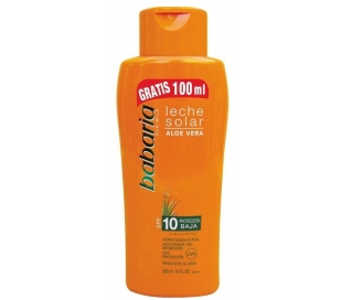 LECHE SOLAR ALOE VERA SPF 10 BABARIA 300 ML.