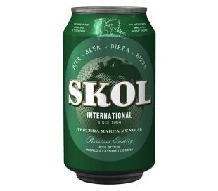 CERVEZA INTERNATIONAL SKOL LATA 33 CL.
