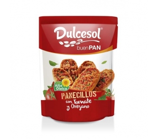 PANECILLOS TOSTADOS C/TOMATE Y OREGANO DULCESOL 160 GR.