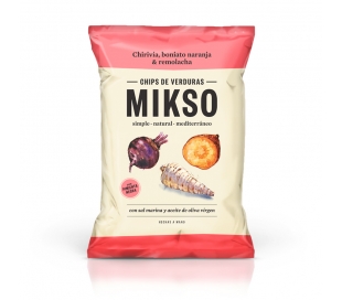SNACKS CHIRIVIA,BONIATO NARANJA&REMOL MIKSO 85 GRS.