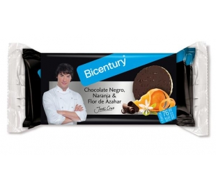TORTITAS ARROZ CHOCOLATE NEGRO Y NARANJ BICENTURY 132 GR.