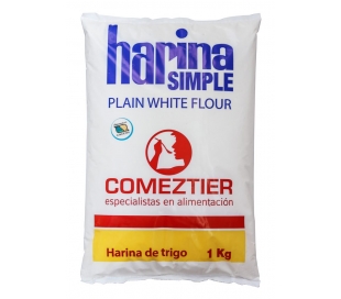 HARINA DE TRIGO SIMPLE COMEZTIER 1 KG.