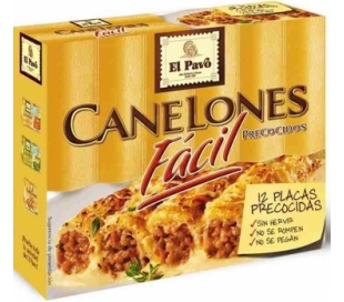 CANELONES PRECOCIDOS EL PAVO 125 GR.