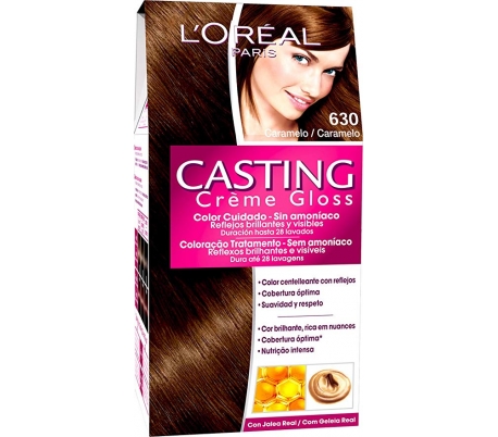 BAÑO COLOR CREME GLOSS CARAMELO N.630 CASTING LOREAL 1 UND.