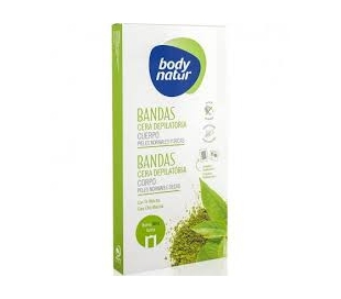 DEPILATORIO BANDAS CORPORAL, TE MATCHA BODY NATUR 16 UDS.