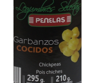 GARBANZOS COCIDOS PENELAS 210 GRS.