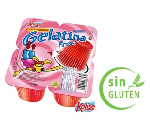 GELATINA FRESA KALISE PACK 4X100 GRS.