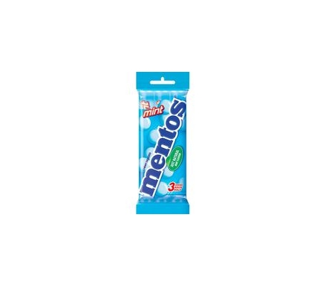 CARAMELOS MENTA MENTOS PACK 3X38 GRS.