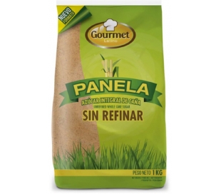 PANELA SIN REFINAR GOURMET LATINO 1 KG.