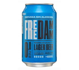 CERVEZA ALC. 0,0% VOL. FREE DAMM LATA 33 CL.