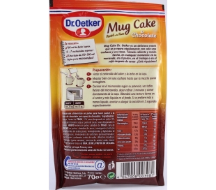 PREPARADO MUG CAKE CHOCOLATE DR.OETKER 70 GRS.