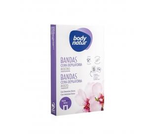 DEPILATORIO BANDAS FACIAL,ALMENDRAS DULCES BODY NATUR 12 UDS.