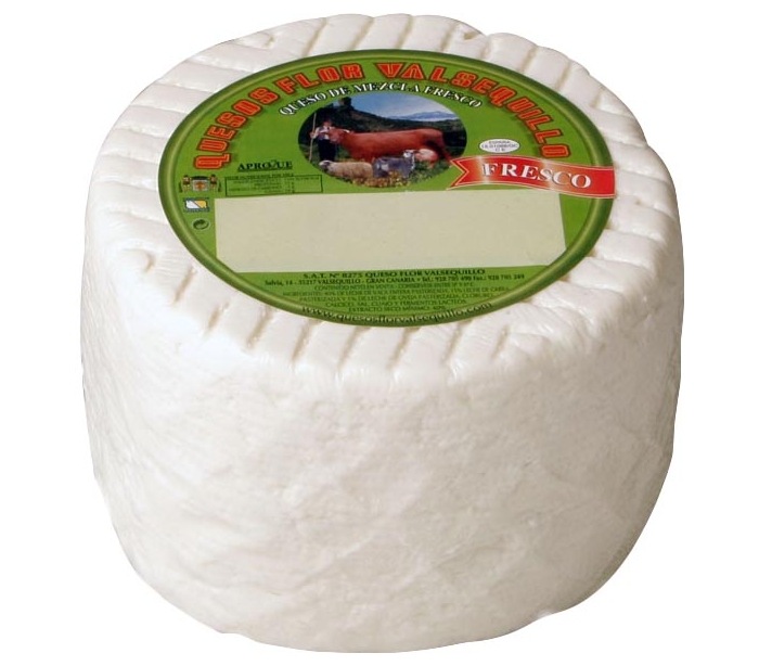 QUESO BLANCO TIERNO MEZCLA VALSEQUILLO 600 GRS.