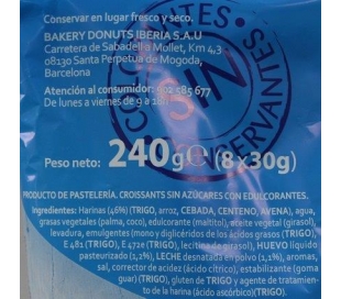 CROISSANT 0% AZUCARES BELLA EASO 240 GRS.