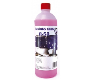 DESINFECTANTE ROSA PERFUMADO R-50 1 L.