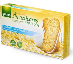 GALLETAS SANDWICH YOGURT GULLON DIET NATURE 220 GR. 5 UN.