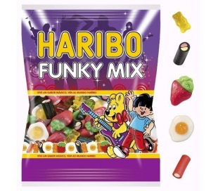 GOLOSINAS DE GOMA FUNKY MIX HARIBO 100 GRS.