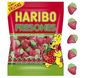 GOLOSINAS DE GOMA FRESONES HARIBO 100 GRS.