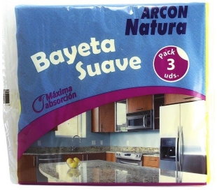 BAYETA AMARILLA SUAVE ARCON NATURA 3 UND.