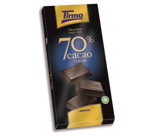 CHOCOLATE 70% CACAO TIRMA 125 GR.