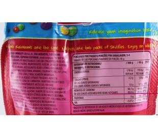 CARAMELOS FRUTAS SKITTLES 174 GRS.