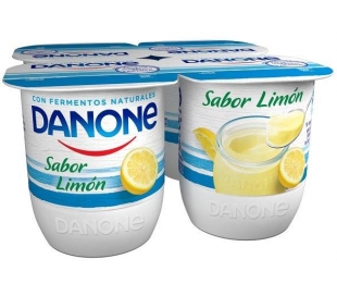YOGUR SABOR LIMON DANONE PACK 4X120 GRS.