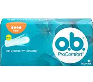 TAMPON SUPER O.B. 16 UDS.