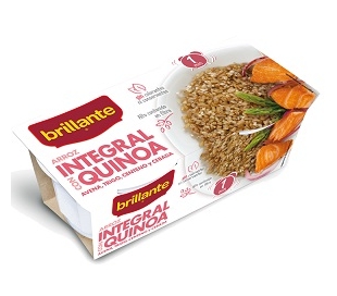ARROZ INTEGRAL CON QUINOA BRILLANTE PACK 2X125 GR.