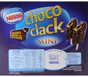 HELADO CHOCOCLACK NESTLE 4UD.