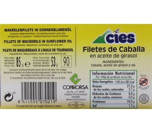 SARDINAS EN TOMATE CIES 78 GR.