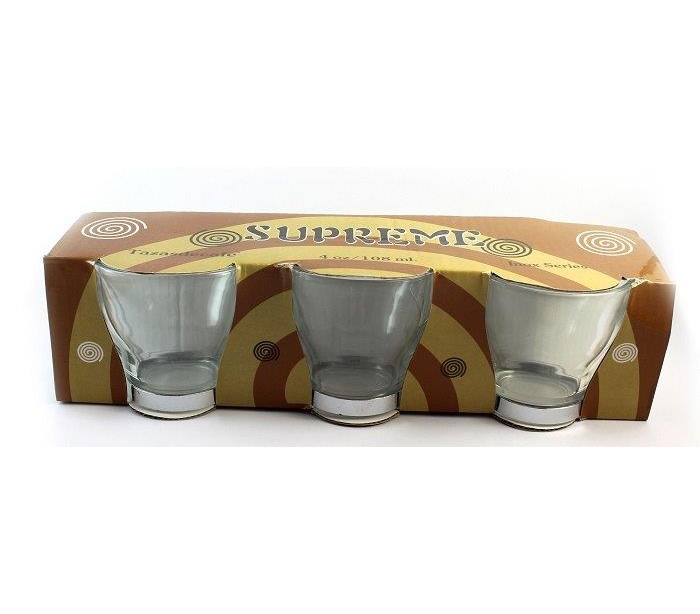 TAZAS DE CAFE CRISTAL C/ASA SUPREME 3 UN.